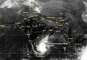Cyclone Warning South India as VSCS- VARDAH Approaches the Indian Coast